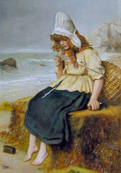 Sir John Everett Millais : Message From the Sea